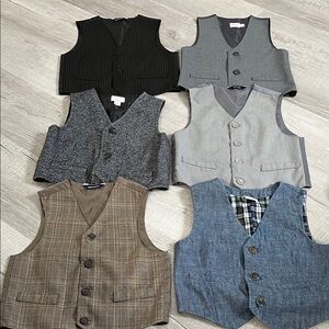 Assorted boys vests